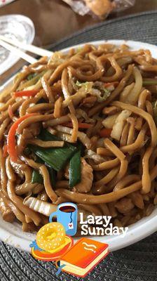 Chicken lo mein!