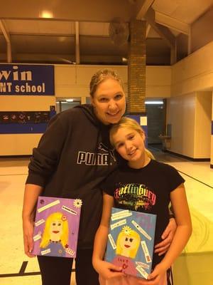 Mother/Daughter Night at Merwin Elementary---Girl Power Self Portraits!