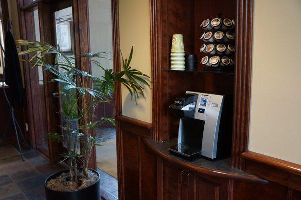 Coffee Station in our Waiting Area