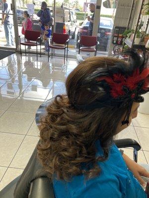 Loved my Roaring 20's hairdo! Carolina did a fabulous job!