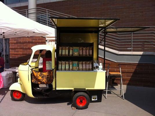 Our Vespa Ape Food Cart