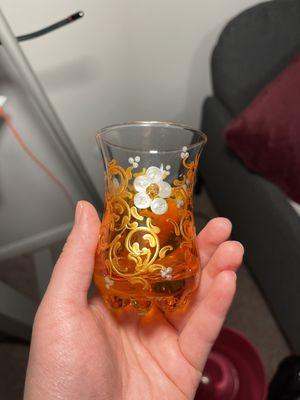 Tunisian glass tea cup