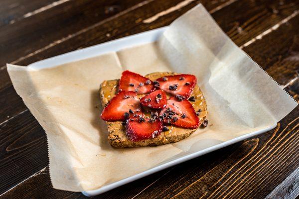 Peanut Butter + Strawberry Toast