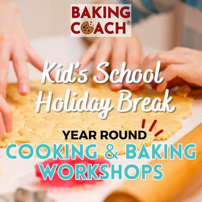 Check our website for the upcoming workshops! https://bakingcoach.com/pages/childrens-workshops