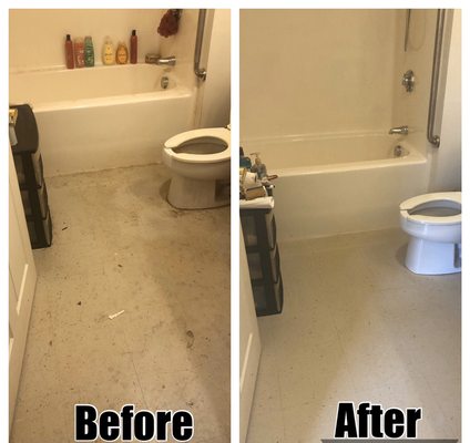 We offer move out cleaning.  Before and After.