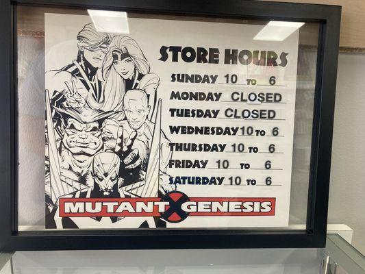 Store hours