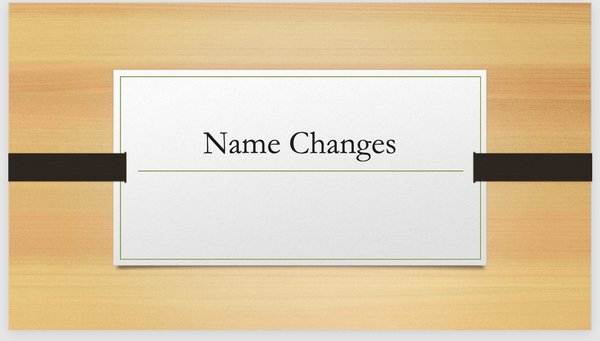 Name Change Petition