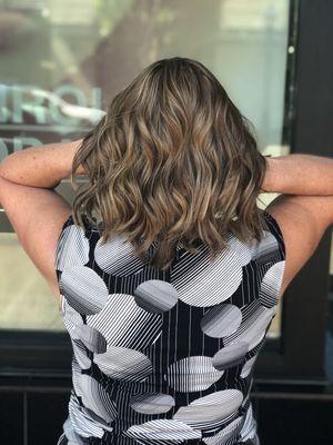 haircut and highlights