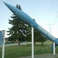 As Crestwood's slogan is "Village on the Move," they chose an "Honest John" missile, as it would be a sign of the future.