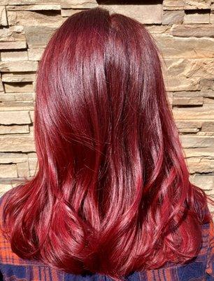 Vivid red color and cut - by Katie