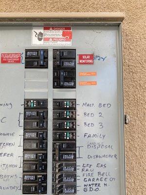 60A Circuit added for EV Charger