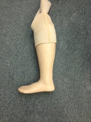 Cosmetic Cover on a Below Knee prosthesis