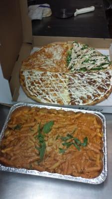 The Hampton inn staff loved this meal, courtesy of Pizzarelli Restaurant.