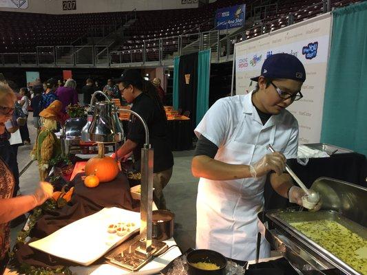 Caterers making some good food