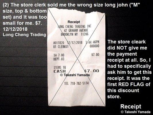 Long Cheng Trading (discount store): Ignorant, Nasty & Horrible customer services. Dr. Takeshi Yamada and Seara (Coney Island sea rabbit)