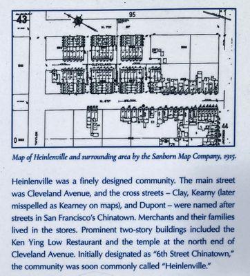 1915 Street Map of Heinlenville Chinatown