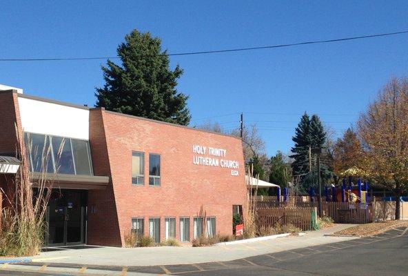 Main Entrance is from the parking lot