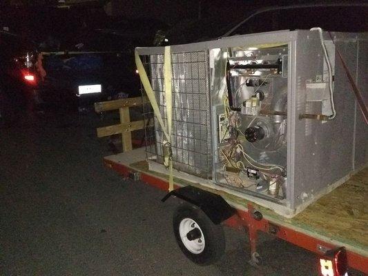 Commercial Air Conditioner Unit Haul