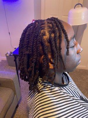 Kids Loc retwist and two stand twist