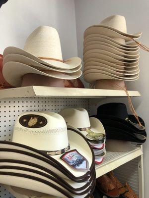 We carry many different hats like these, and straw hats 
 we also carry from a catalog