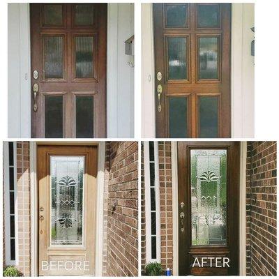 Door refinishing both sides starting at $499!!