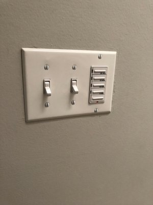 Outlet with timer for the bathroom