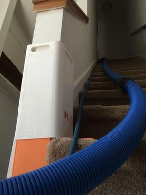 Protecting the Corners of our clients Home's, from chips and marks caused by dragging hoses.