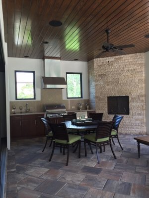 Outdoor Kitchen (with fireplace)