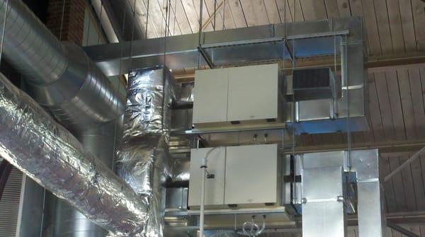 high efficiency heat recovery ventilators installed in a commercial application in Orwigsburg, Pa