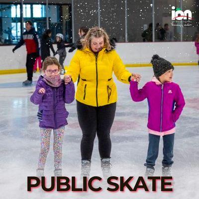 Public Skate Session are held throughtout the week bring your own skates or rent ours and enjoy time with family and friends.