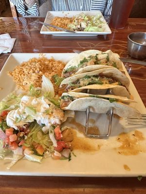 Delicious shrimp tacos.