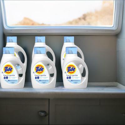 Tide Free & Gentle Liquid Detergent 6 Cartons 46 fl oz. Have peace of mind with Tide Free & Gentle Liquid Laundry Detergent .