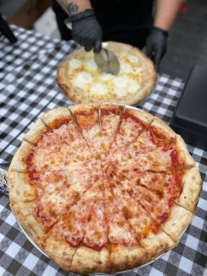 Samples of their regular cheese slice