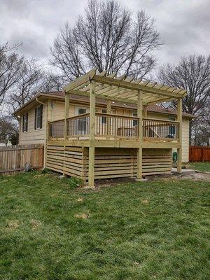 Another deck we finished. We work in both Kansas City, MO and Kansas City, KS.