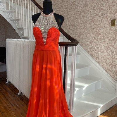 detailed top prom gown