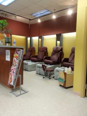 Pedicure area