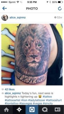 Sickest lion portrait done . In the history of everdom .. ist.. ing.. ..er the best