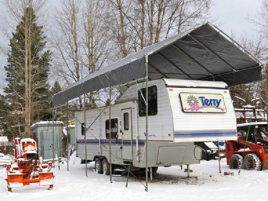 5th wheel portable carport