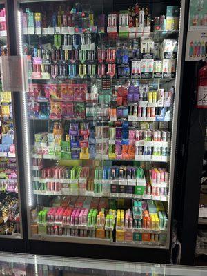 Plenty selection of vapes and different flavours