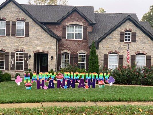 We love celebrating Birthdays! Contact us now to book your next sign rental.