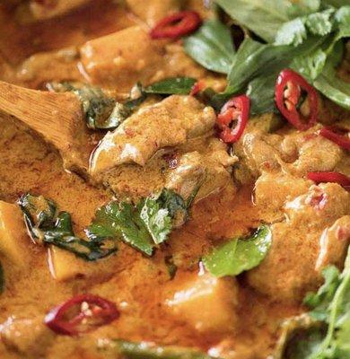 Red curry. $10.00