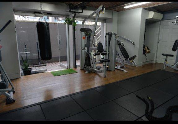 LionHeart Health Club, private gym area.