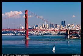 San Francisco through the Golden Gate Bridge