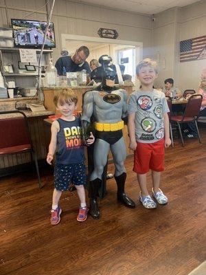 Batman and the cash register