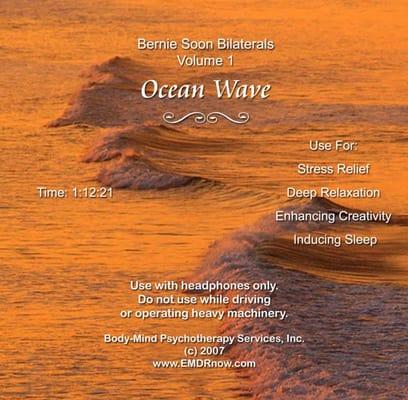 EMDR Inspired Bilateral Music CD Vol. 1 - Ocean Wave - Available for purchase