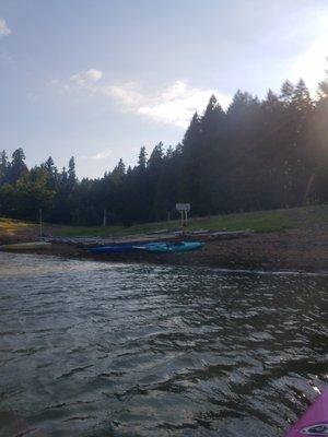 July 1, 2021 * Baker Bay Campground * The boat dock. Where's the water?