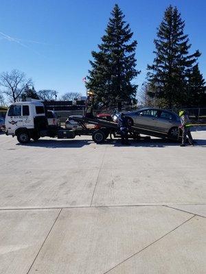 Need you car towed to the shop? We do that too!