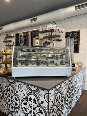 Baked goods display