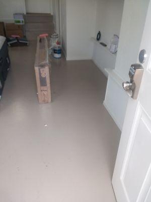 Mckenzies epoxy floor with your prduct