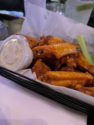 Mild Buffalo wings nice and crispy